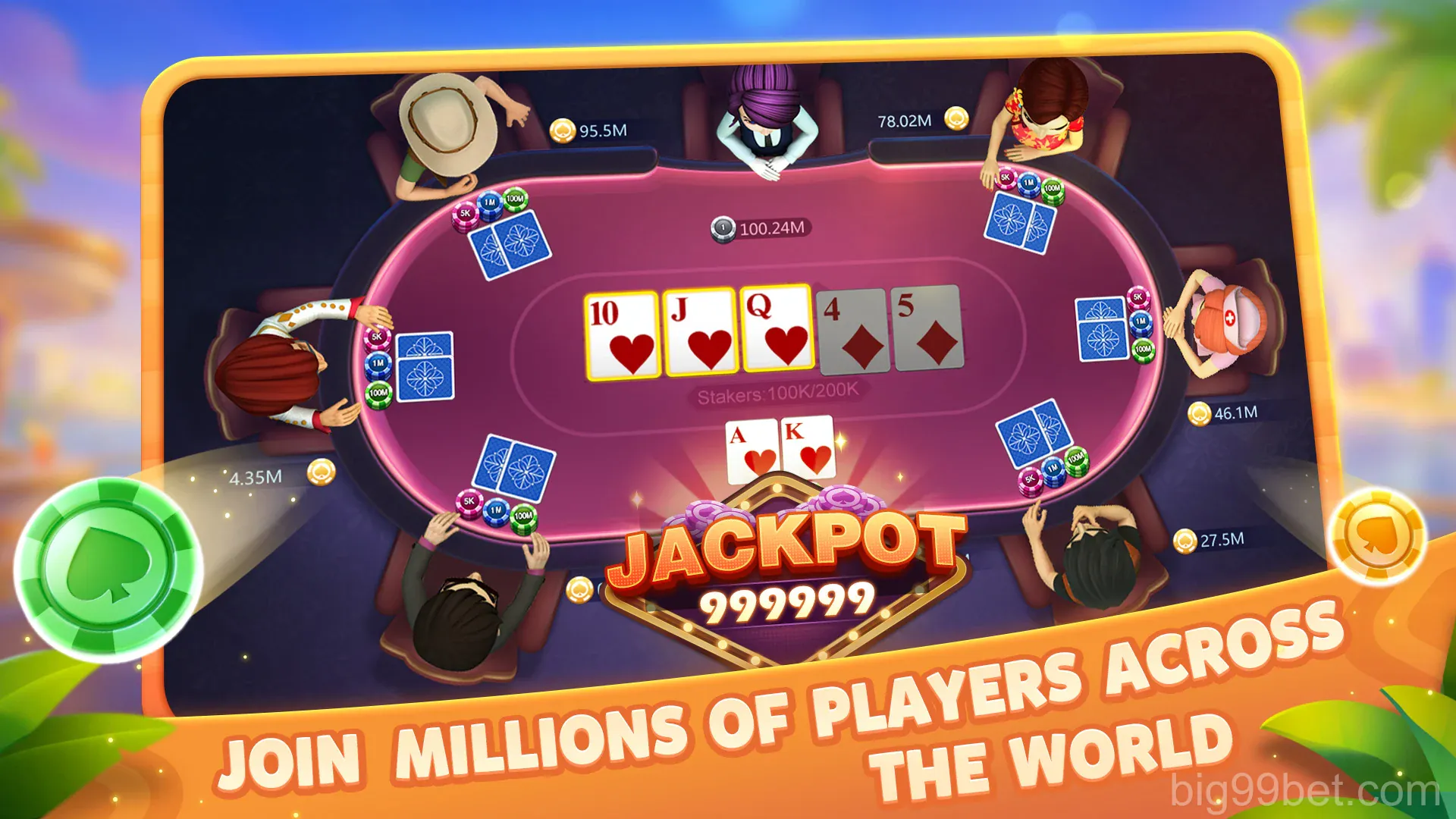 Giao diện ứng dụng Big99